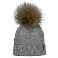 Image 1 of Grey Angora Beanie