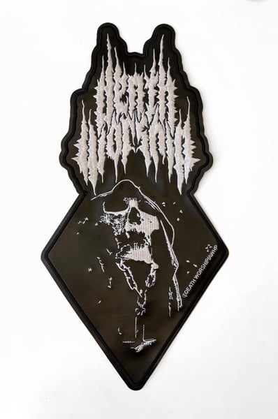 Image of Death Worship - Extermination Mass Embroidery On faux Leather Back Patch