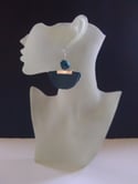 Teal Leather Ear-Rings (1)