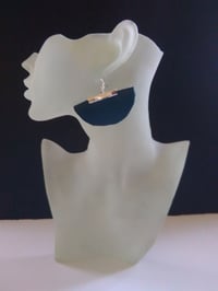 Image 2 of Teal Leather Ear-Rings (2)