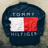 Image 1 of Original 90’s Tommy Hilfiger Big Flag Button-Up.