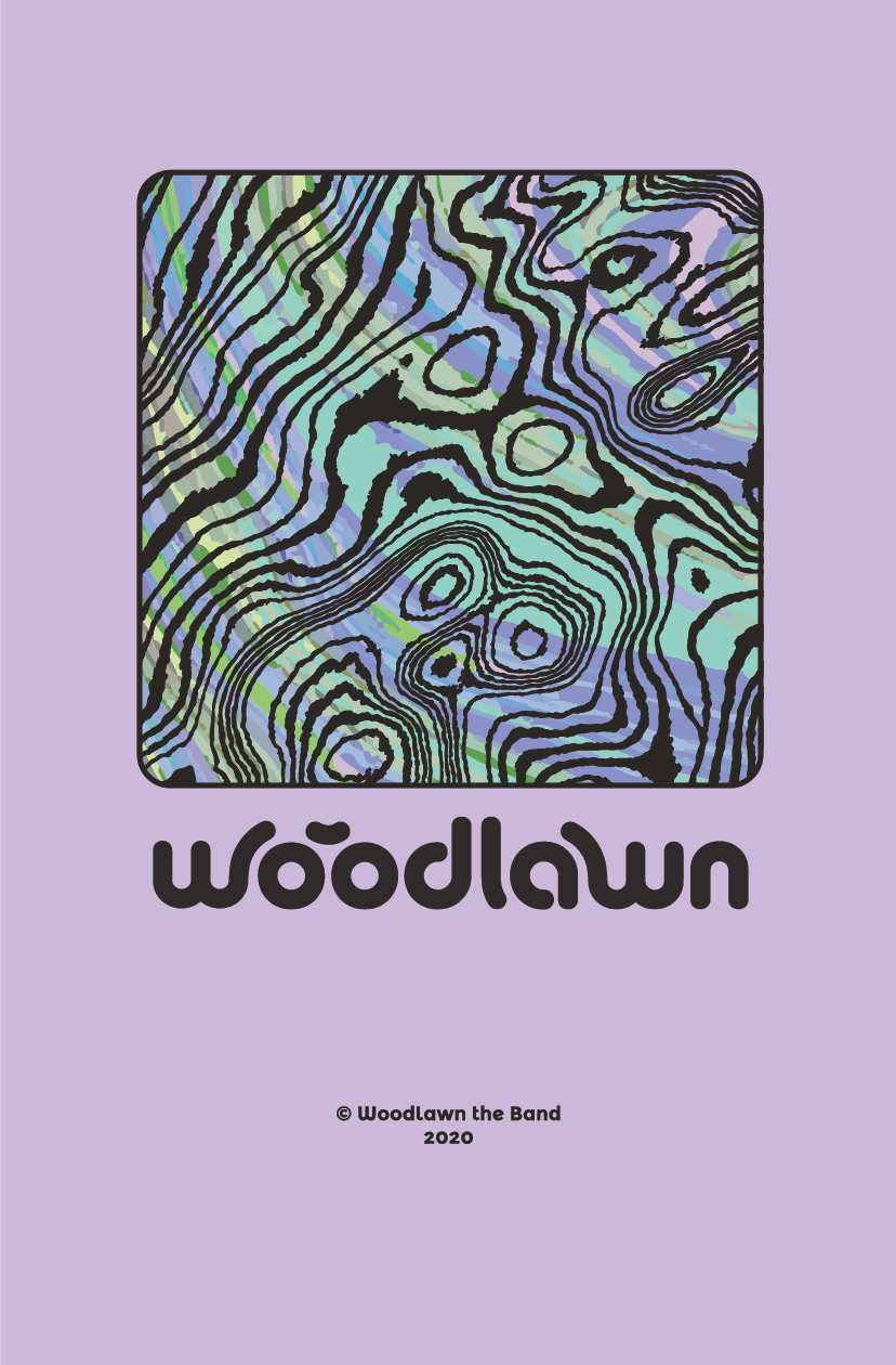 Woodgrain Marble Poster in Orchid