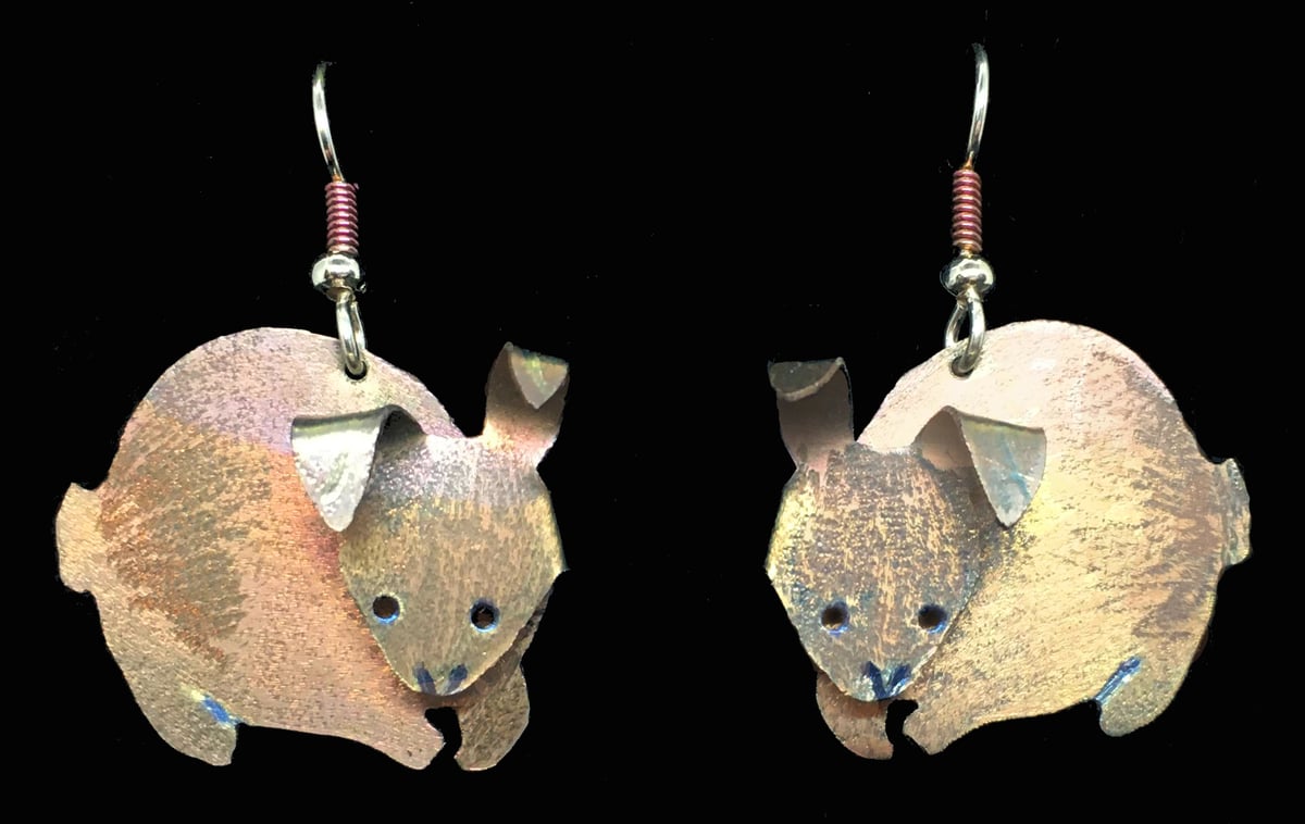 Image of Titanium Bunny Earrings