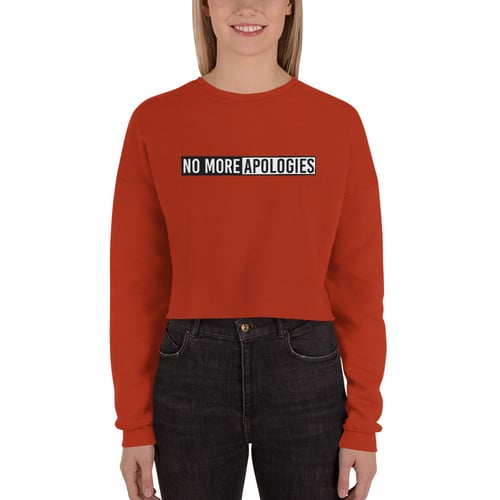 Image of No More Apologies "Woman's" (Crop Top Hoodies & Sweatshirts)