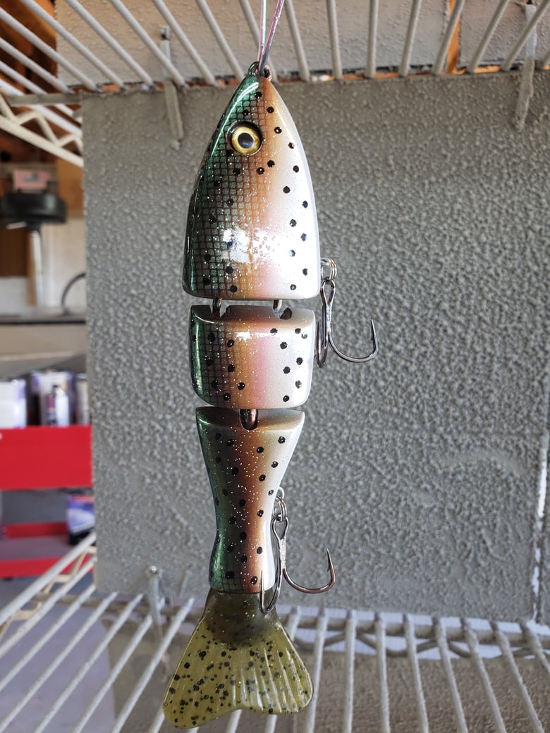 Image of 7 inch TT. Green Scaled Dark Trout.