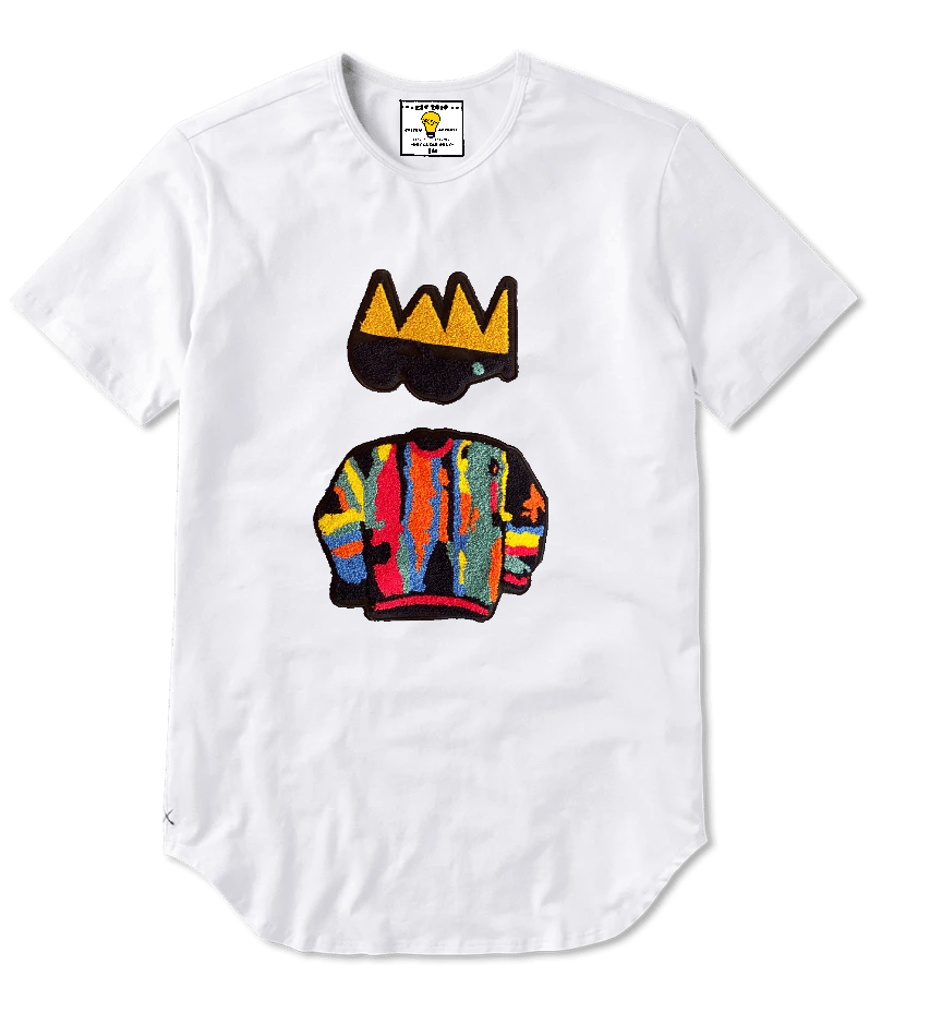 (PRE ORDER) K’T Crown Picasso Elongated T-shirt (white)