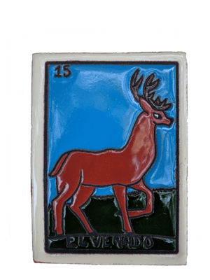 Image of El Venado Loteria Wooden Frame