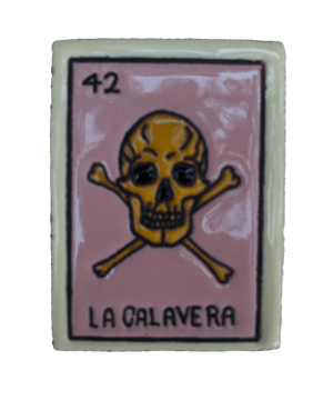 Image of La Calavera Loteria Wooden Frame