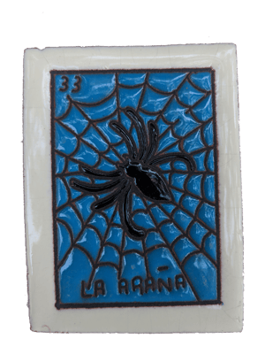 Image of La Arana Loteria Wooden Frame