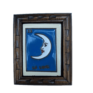 Image of La Luna Loteria Wooden Frame