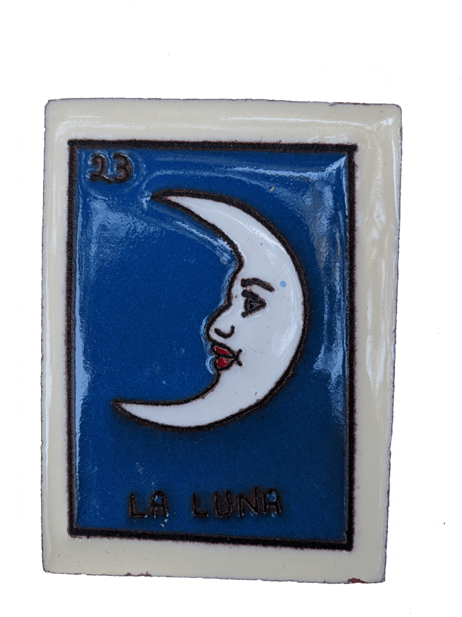 Image of La Luna Loteria Wooden Frame