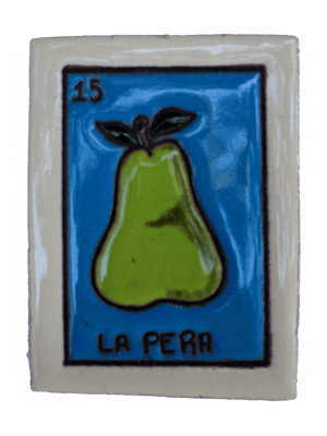 Image of La Pera Loteria Wooden Frame