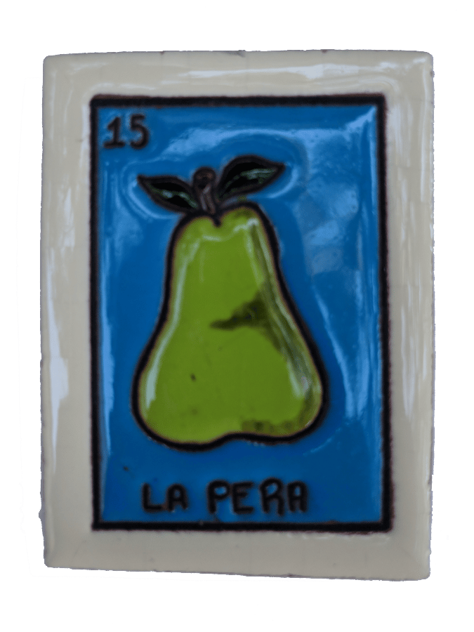 Image of La Pera Loteria Wooden Frame