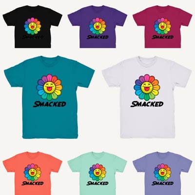 Image of “Smackedkashi” logo t-shirt 