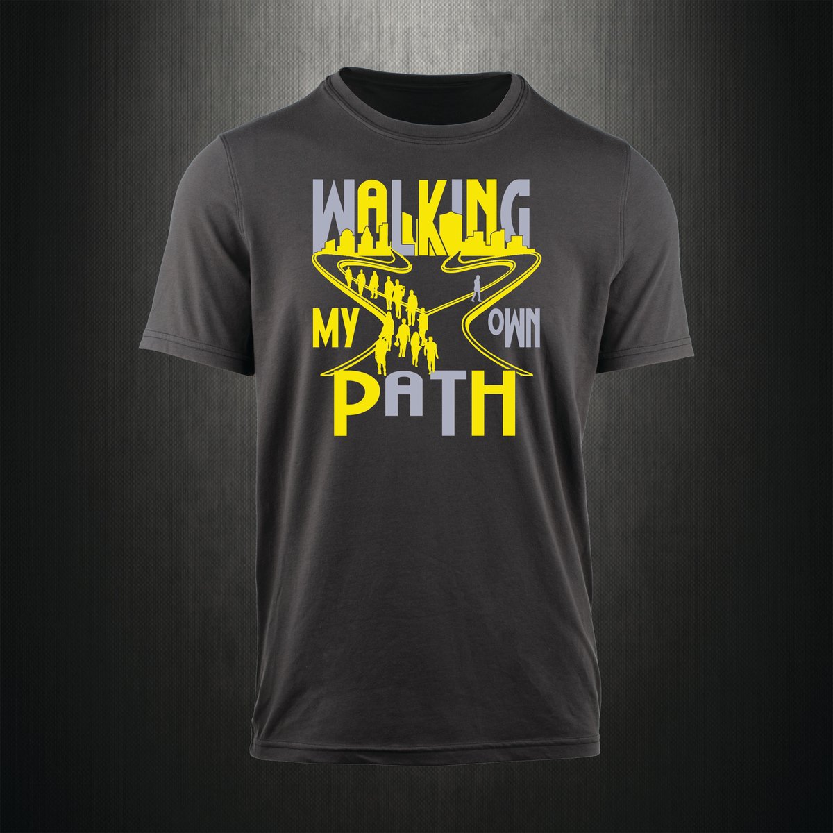Path Black Tee Silver Gold Mdc Clothing