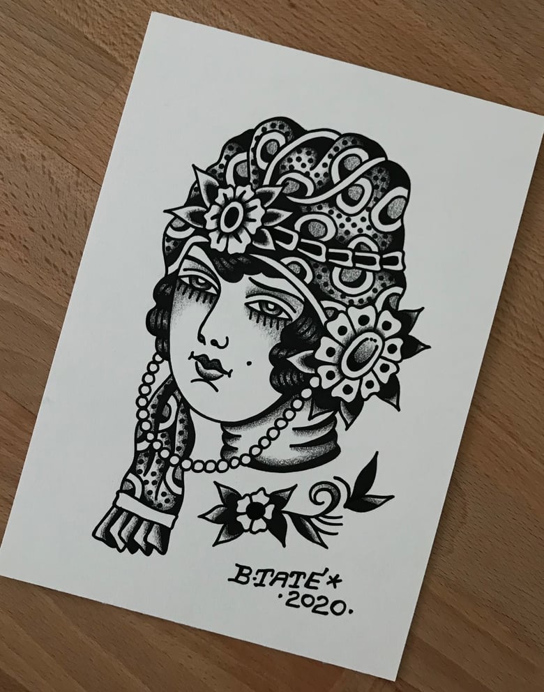 Image of Headscarf Lady Original