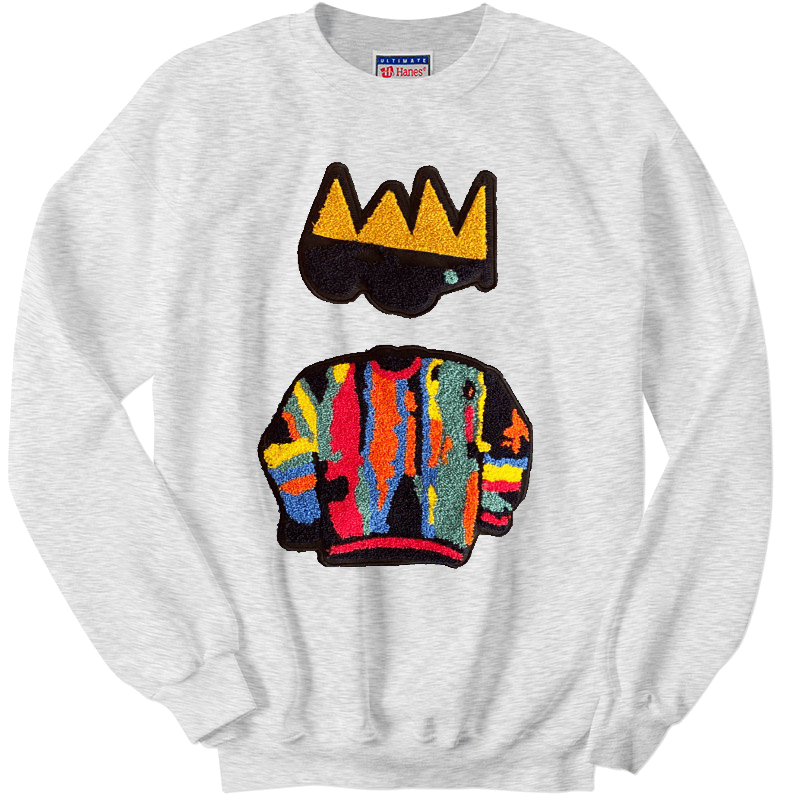 K'T "Crown Picasso" Sweatshirt (Light Grey) 
