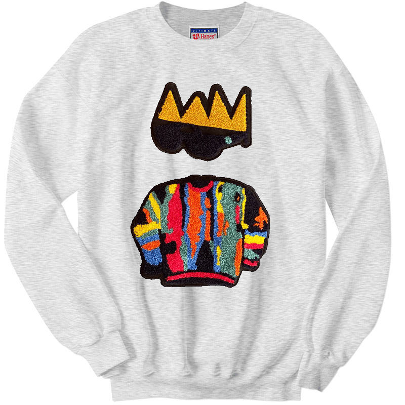K'T "Crown Picasso" Sweatshirt (Light Grey)