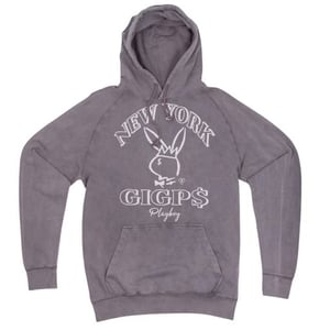 Image of NYC PLAY BOY HOODIE (STONE GREY)