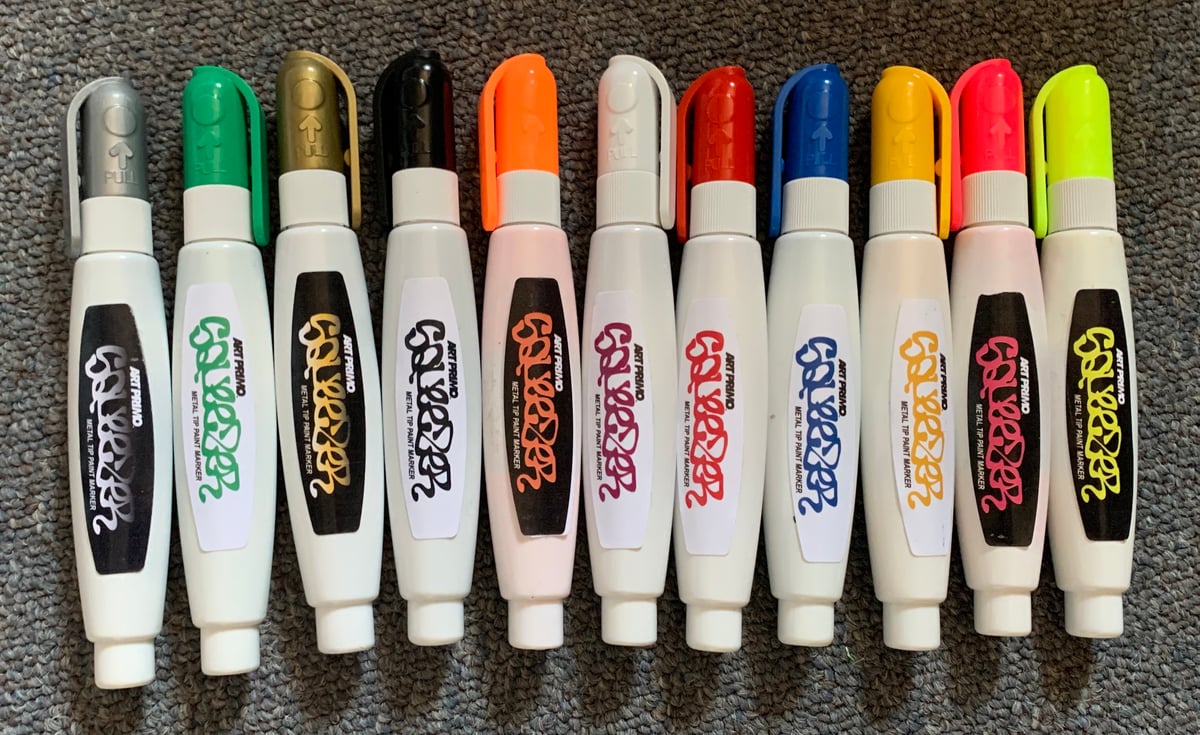 Steel Tip / Metal Tip Graffiti Markers and White Out Style Graffiti Pen  Reviews and Tagging Tests! 