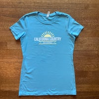 California Country Records Women's Tee - Baby Blue