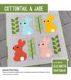 COTTONTAIL & JADE pdf quilt and pillow pattern