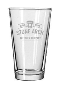 Image 1 of Stone Arch Tattoo Logo Pint Glass