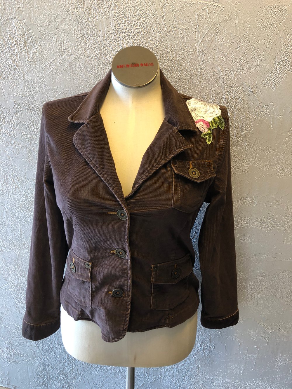 Led Zeppelin Upcycled cord jacket