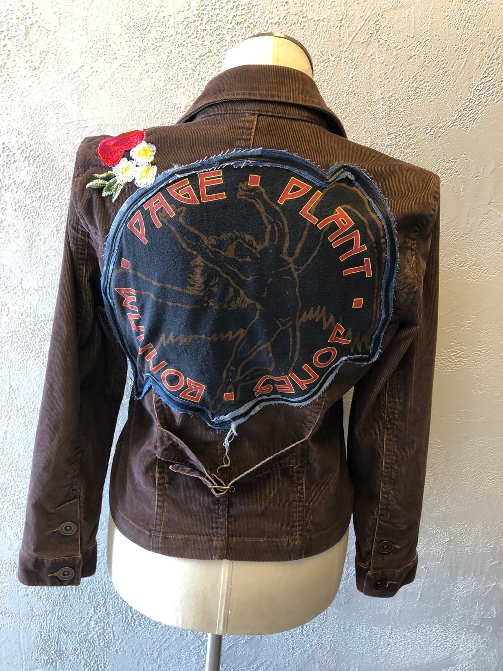 Led Zeppelin Upcycled cord jacket