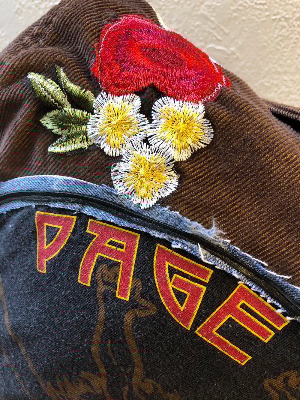 Led Zeppelin Upcycled cord jacket