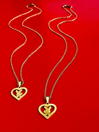 Image 4 of BUNNY HEART NECKLACE 