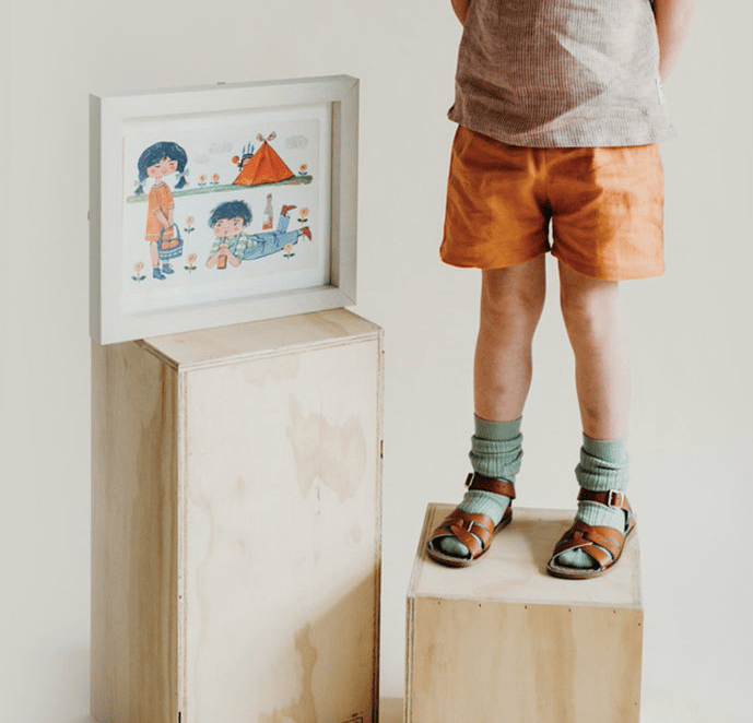 Image of Linen shorts terracotta 