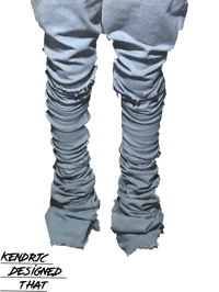 Blue Stacked Jeans 