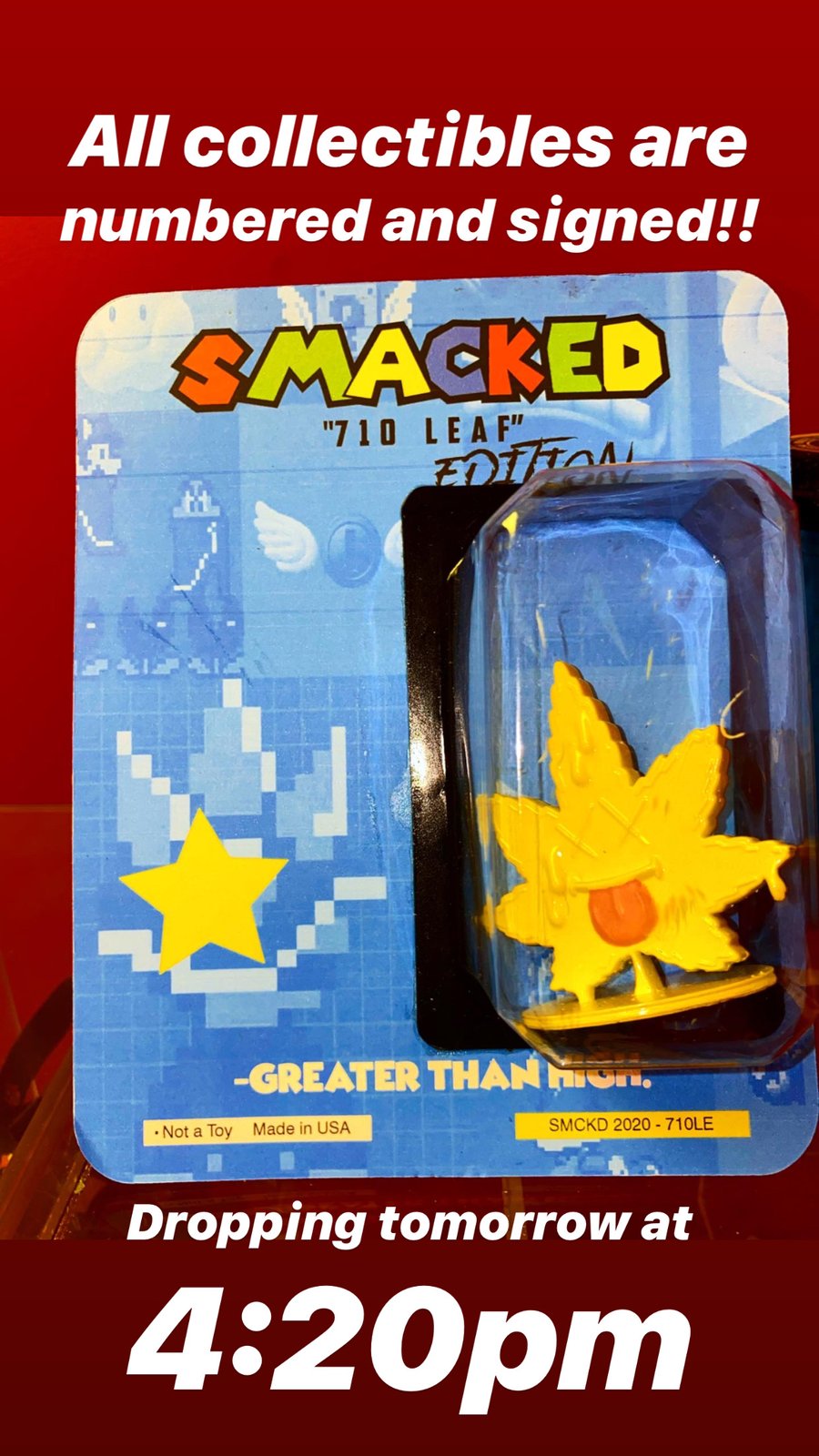 Image of Super Smacked “710 Leaf” collectible 