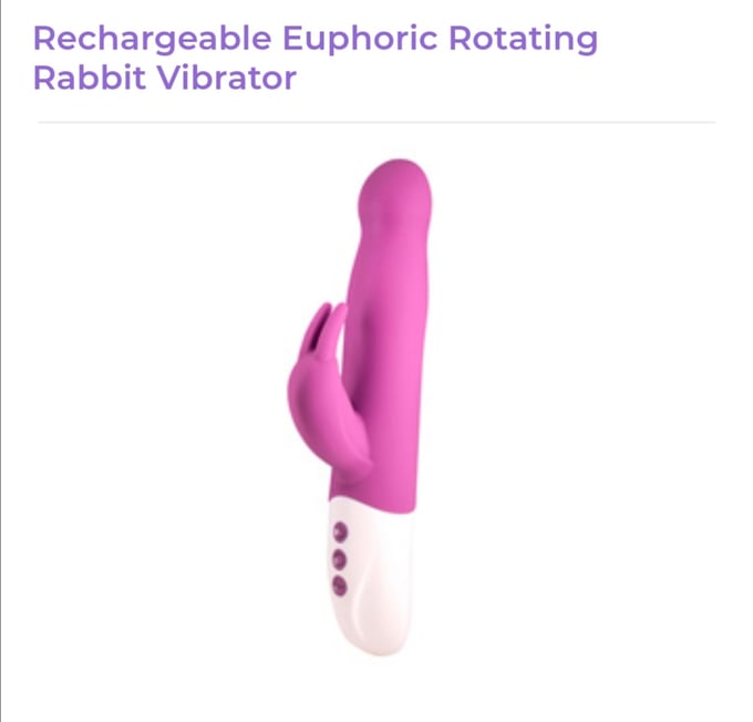 Image of Rechargeable Euphoric Rotating Rabbit Vibrator