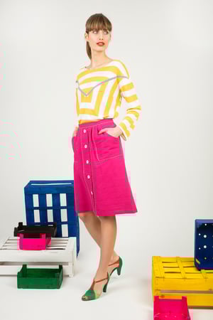 JUPE COTON COuLEUR POP