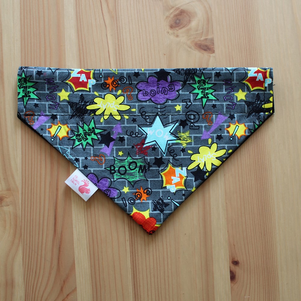 Image of Zap Boom Boing dog and cat bandana