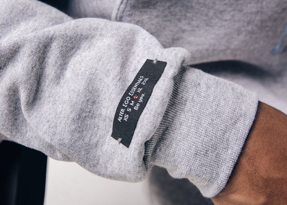 Image of Grey Multicolor Hoodie