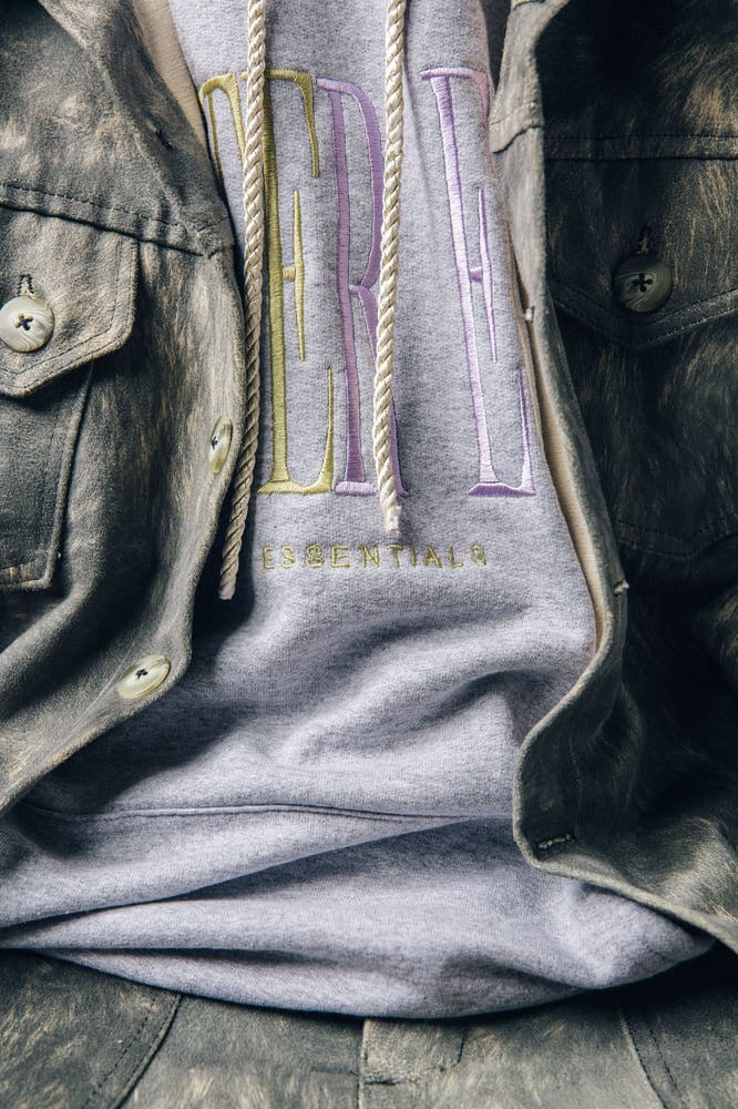 Image of Grey Multicolor Hoodie