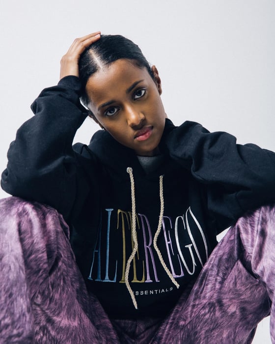 Image of Black Multicolor Hoodie