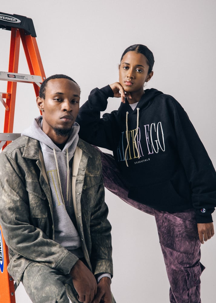 Image of Black Multicolor Hoodie