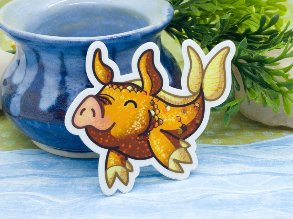 Aqua Pig - 3 inch Vinyl Sticker