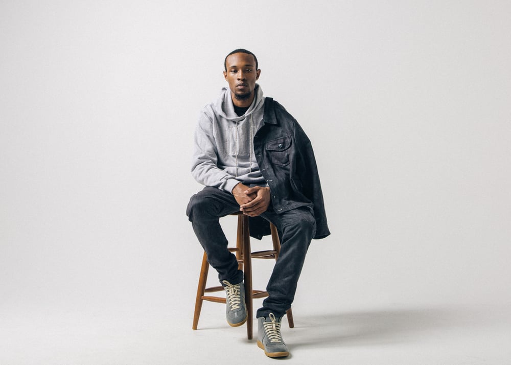 Image of Grey Tone on Tone Hoodie