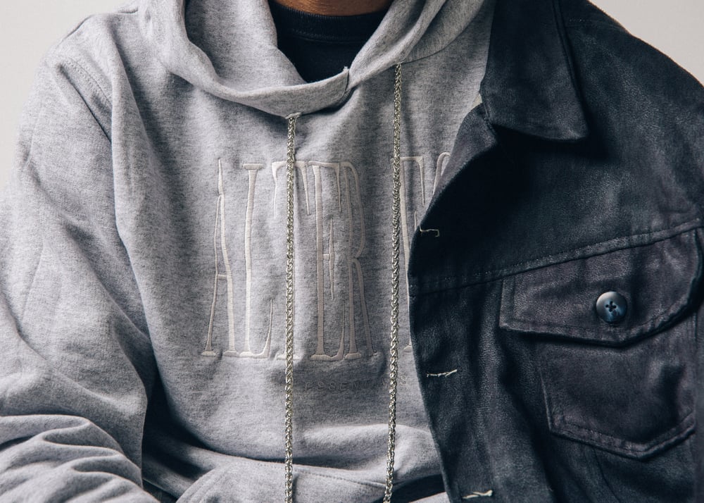 Image of Grey Tone on Tone Hoodie