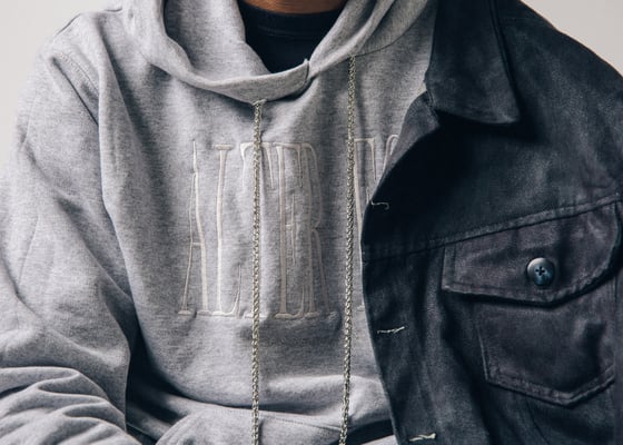 Image of Grey Tone on Tone Hoodie
