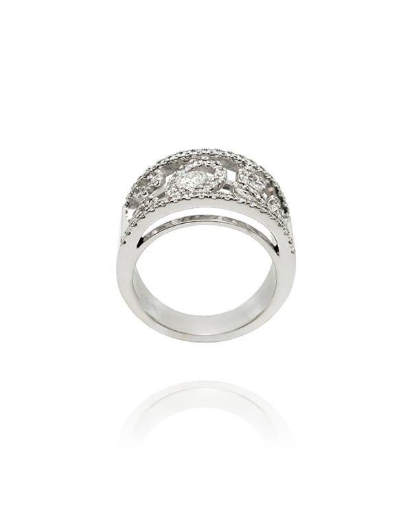 OPEN OVAL BRIDGE RING - 18Karat Studio+Gallery