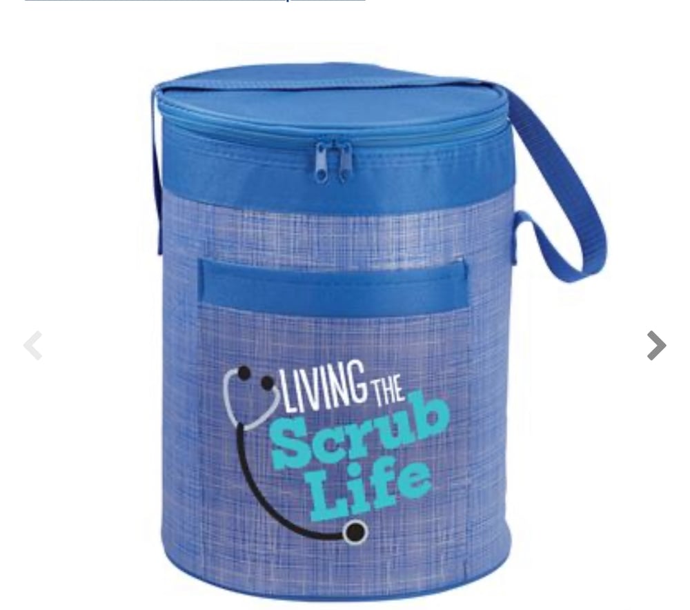 Image of Living The Scrub Life Barrel Cooler Bag 