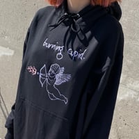 embroidered cupid hoodie