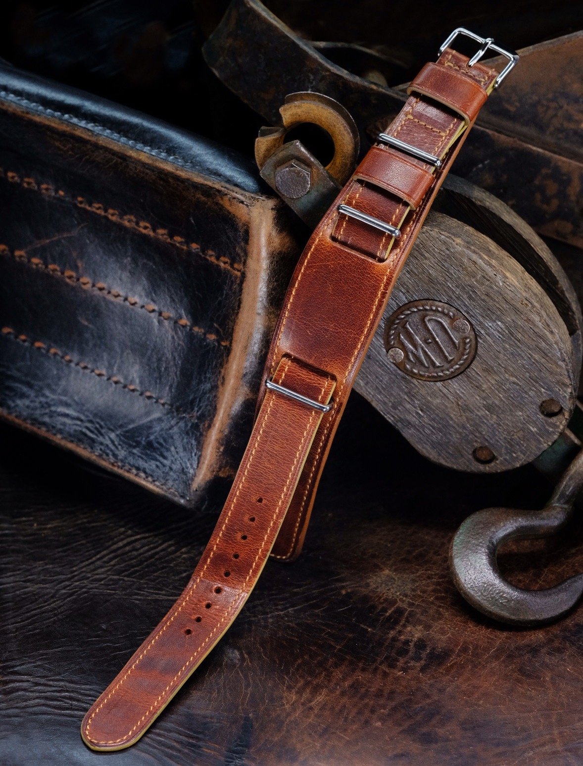 Image of  ORIGINAL TRIBUTE PILOT VINTAGE CALF LEATHER 22MM 