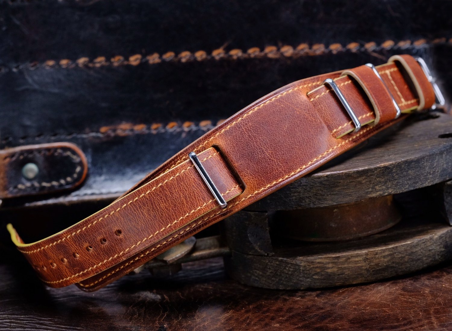 Image of  ORIGINAL TRIBUTE PILOT VINTAGE CALF LEATHER 22MM 